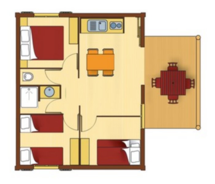 Plan du Chalet Cherry 